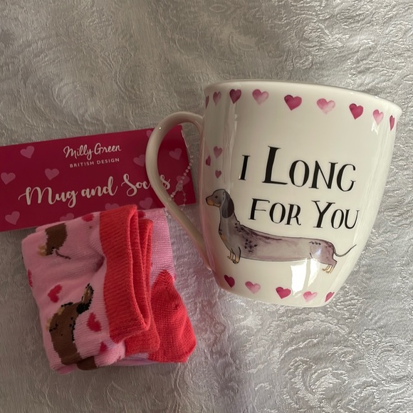 Milly Green Other - Dachshunds Valentine’s Day mug and sock co…